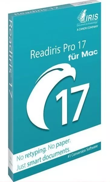 Iris Readiris Pro 17 - OCR-Software für MAC, Download-Vollversion, NEU