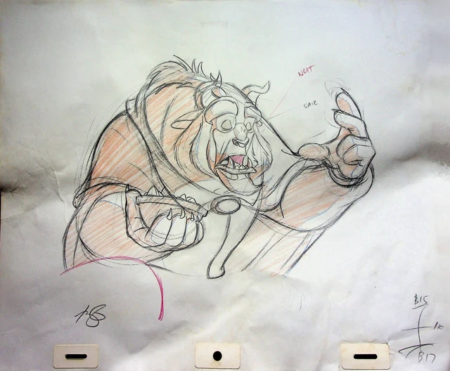 Beauty and the Beast: Belle's Magical World 1998 SIGNED Production Animation Art