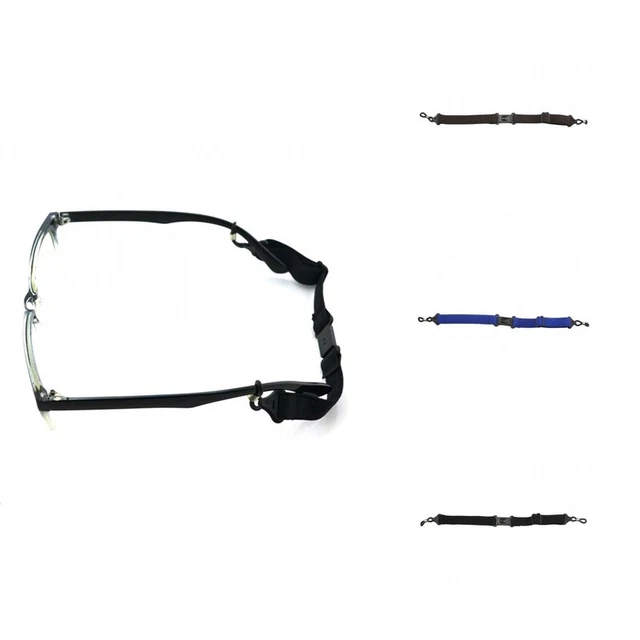 Cinturón de vidrio resistente a la decoloración hebillas elásticas diseño gafas retenedor