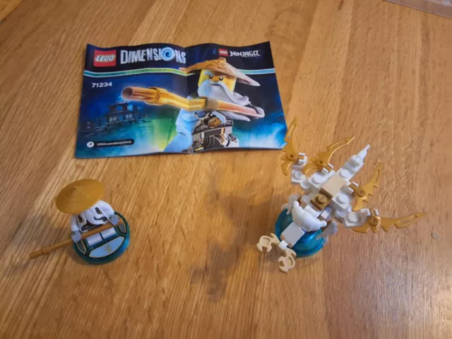 Lego Dimensions Ninjago 71234 Fun Pack sensei Wu And Flying White Dragon New