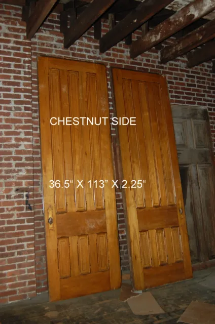Antique  Pocket Door  Architectural Salvage,   Walnut And  Chestnut 2 Available