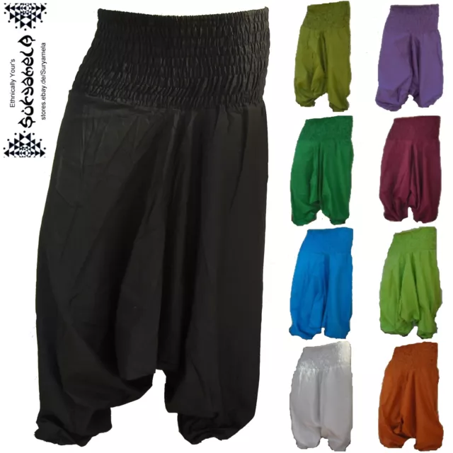 Aladin-Pump-Pluder-Hose goa ethno hippie Indien Harem pantalon Jumpsuit 2.Wahl