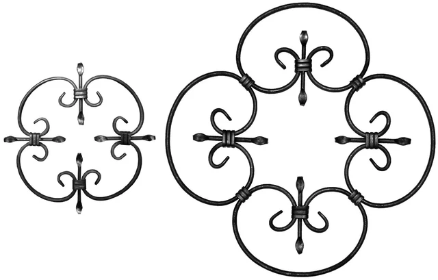 Rosette | Beschlag | Doppelrosette 95x4 Mm | Stahl | Roh