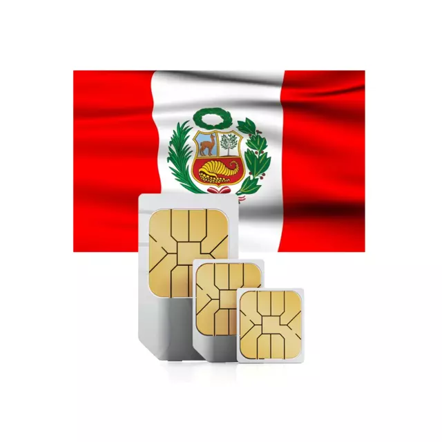 SIM Karte für Peru / 8 GB - 12 GB für 1 Monat