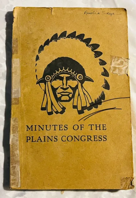 Rapid City Indian School South Dakota 1934 Minutes of the Plains Congress