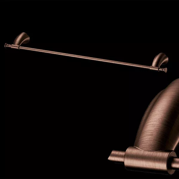 Design Antik Bronze 1 Arm Handtuchhalter Badetuchhalter Messing gebürstet