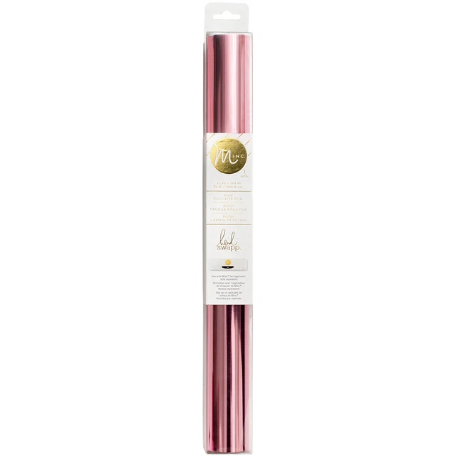 Lámina reactiva Heidi Swapp Minc 12,25" - rollo de 10' rosa claro -HSFOIL-70137