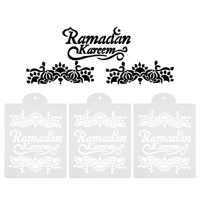 3 piezas de accesorios para galletas de Ramadán Kareem-