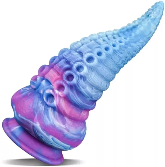 8.7" Realistic-Huge-Dildo-Silicone-Octopus-Anal-Butt-Sex-Plug-Suction-Cup-Penis