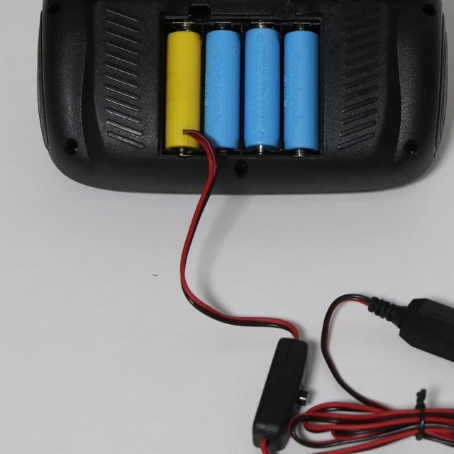 USB C Power Converter Cable AA Battery Eliminator Replace 4pcs 1.5V AA Battery