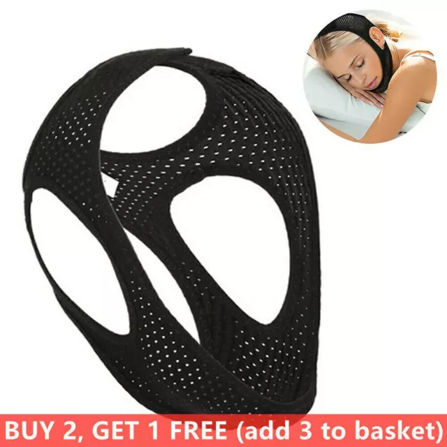 Anti Snore Tape Strap Jaw Belt Stop Snoring Sleep Apnea Solution Support Aids