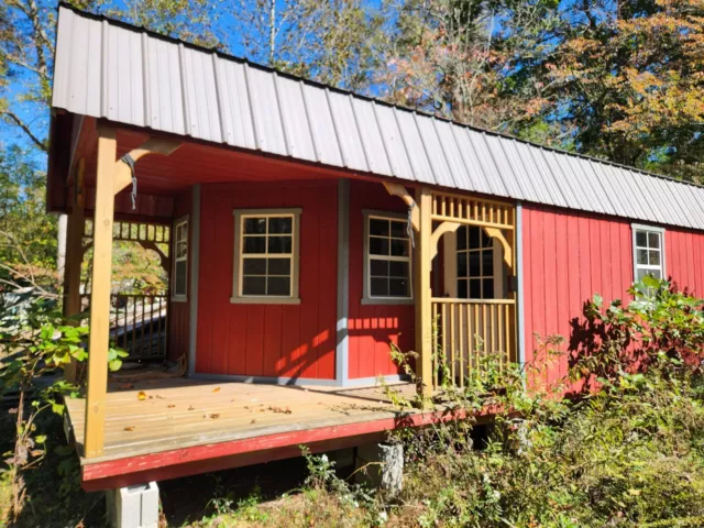 U.S. Made Steel Backyard Office Granny Flat Tiny Home Kit with Patio