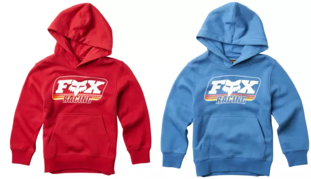 Fox Racing Boys Youth Throwback Pullover Hoodie Fleece Sweatshirt Jumper SZ M-XL