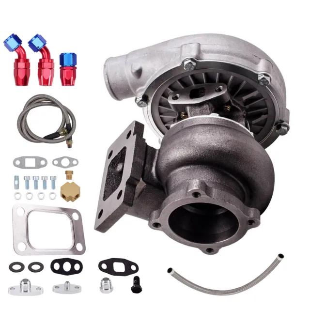 GT3076R GT30 GT3037 Turbocharger 500HP T3 Turbo Kit Oil Drain Return/Feed Line