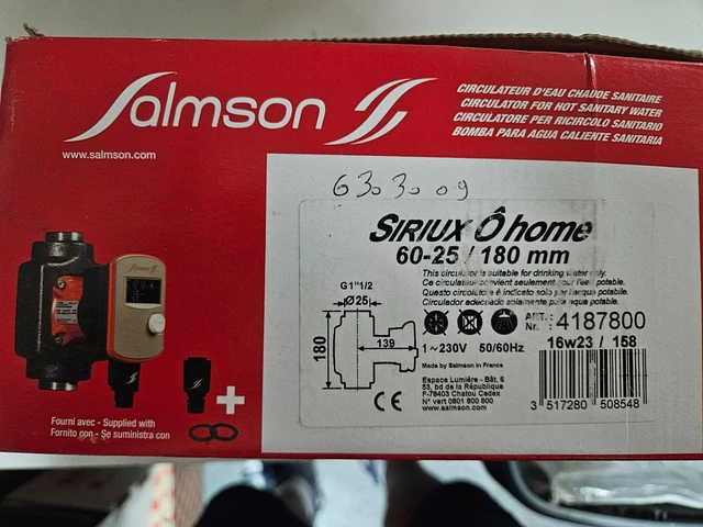 Circulateur De Chauffage Salmson C 1015 NV Euramo - Occasion Garantie