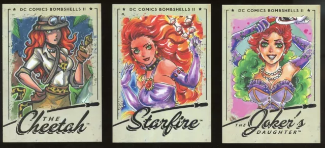 2018 Cryptozoic DC Comics Bombshells 2 II Rainbow Foil Base #36 The Cheetah