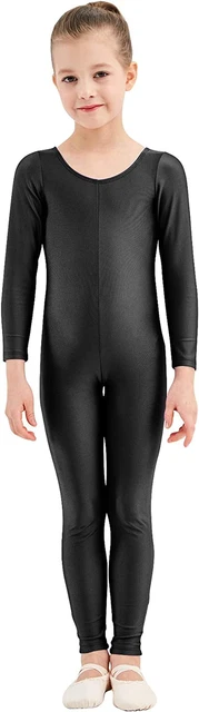 Girls Unitards Gymnastics Long Sleeves Full Body Toddler Ballet Leotards for Kid