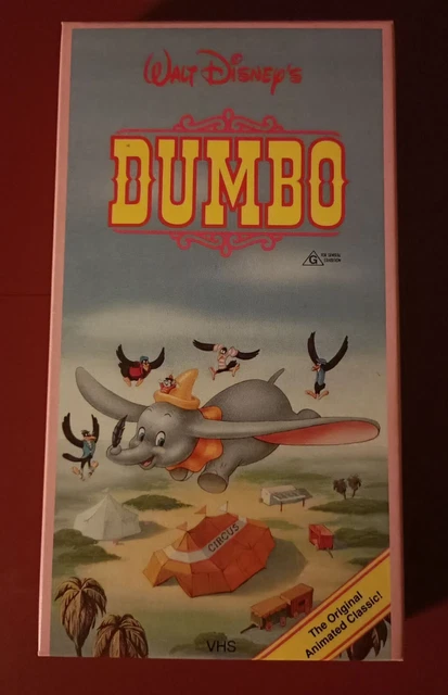 WALT DISNEY'S DUMBO (1941) - Rare 1985 Australian VHS in Cardboard Box  $350.00 - PicClick AU