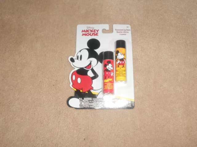 Disney Mickey Mouse 2ct Lip Balms - NEW IN PACKAGES