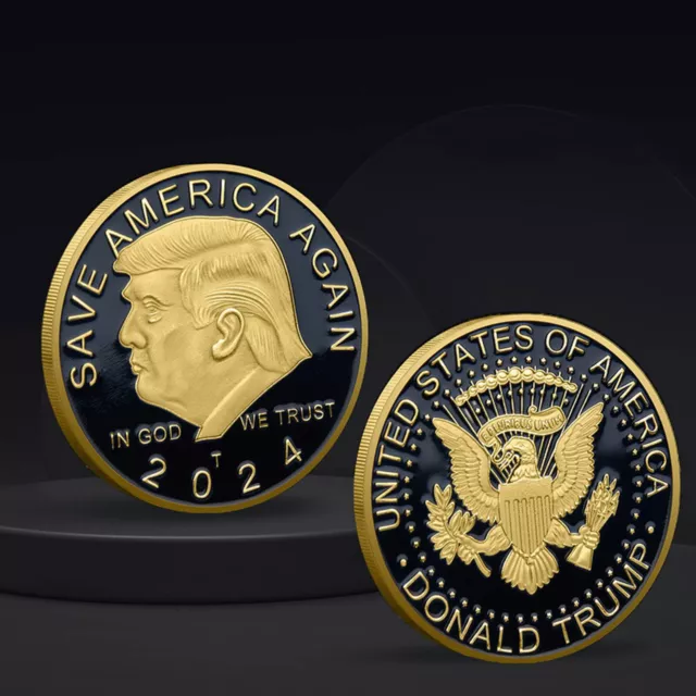 2024 US President Donald Trump EAGLE Commemorative Coin Save America Again 1PC