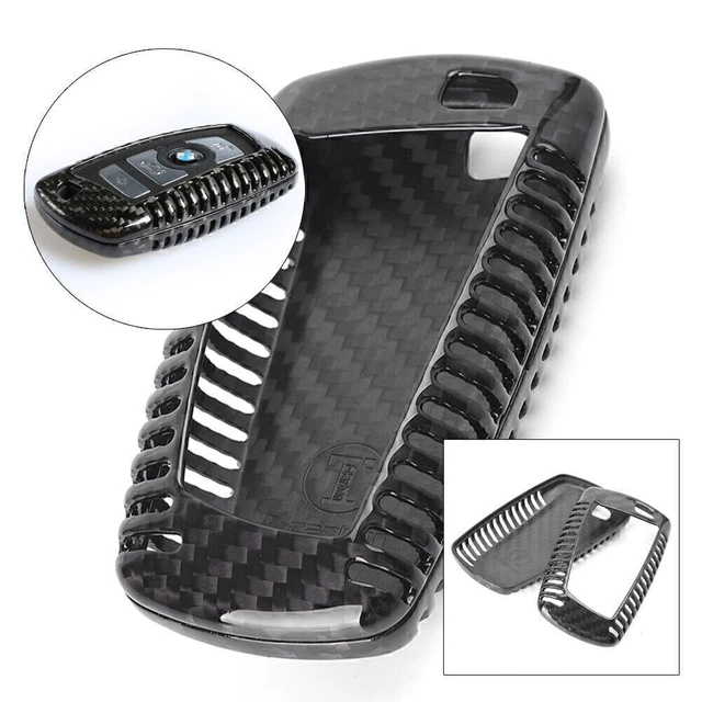 Car Carbon Fiber Remote Key Case Fob Shell For BMW 1 2 3 4 5 6 7 X1 X3 Series