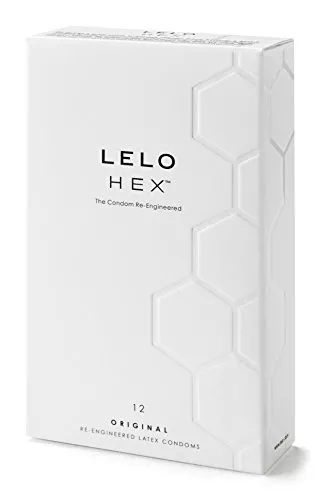 LELO Hex Condoms Re-Engineered - New Ultra Thin Condom for Extra Pleasure - Lig