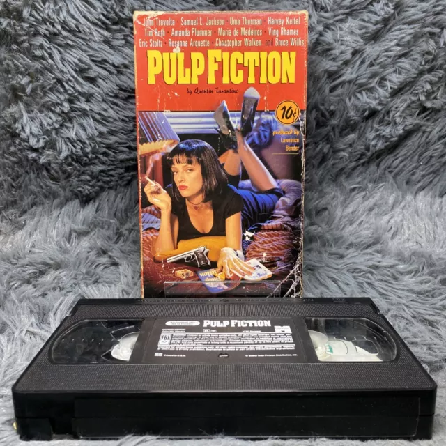 PULP FICTION VHS 1994 Miramax Quentin Tarantino Travolta Thurman ...