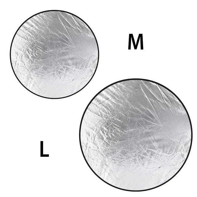 42.5In 5 In 1 Photography Round Light Reflector Collapsible Multi Disc Light