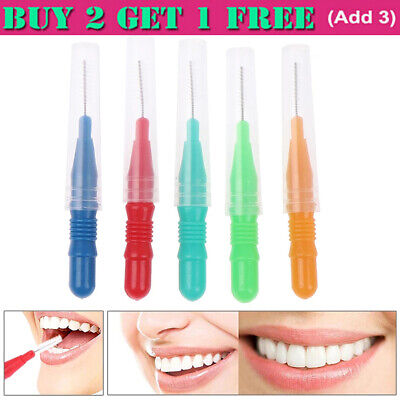 1 pieza Cepillo interdental push-pull cuidado oral cepillo de dientes de alambre de ortodoncia goma NL