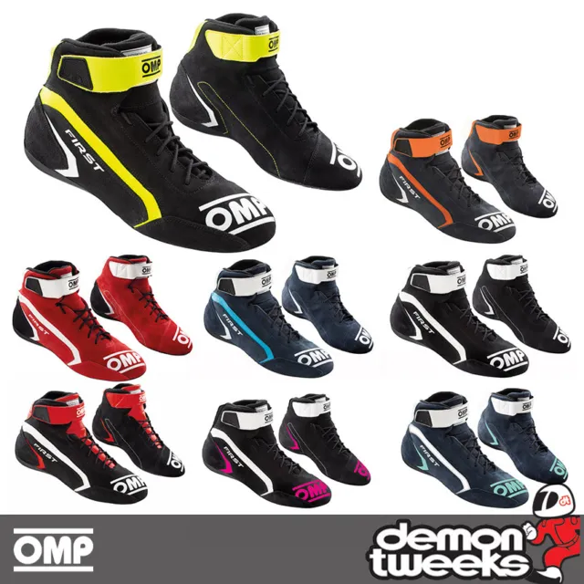 OMP First Race Boots, FIA 8856-2018 Approved - Motorsport / Race / Rally