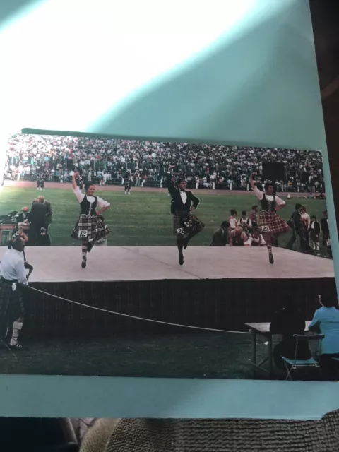 Highland Dancers  Competing At Scottish Highland Games  1978 Posted Postcard