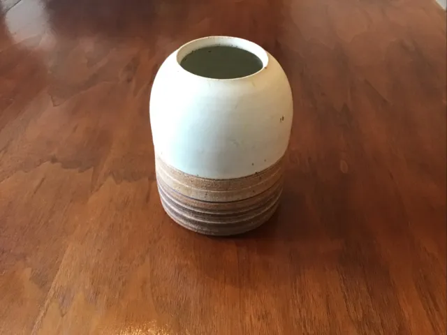 Sarah Veak Rustic Art Pottery Vase Brown & Earth Tones