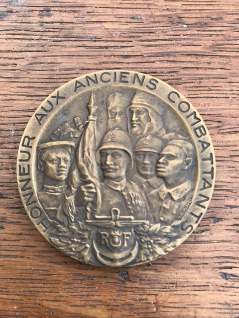 Médaille En Bronze Art Déco 1931 – Exposition Coloniale Internationale, 77mm – Pièce Rare, Collection France