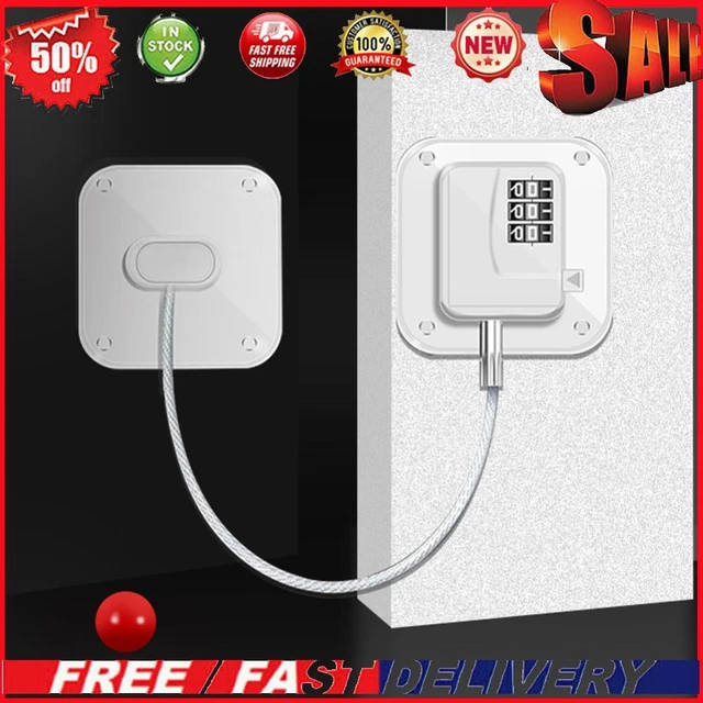 Refrigerator Door Lock Easy To Use Closet Padlock Children Security Protection