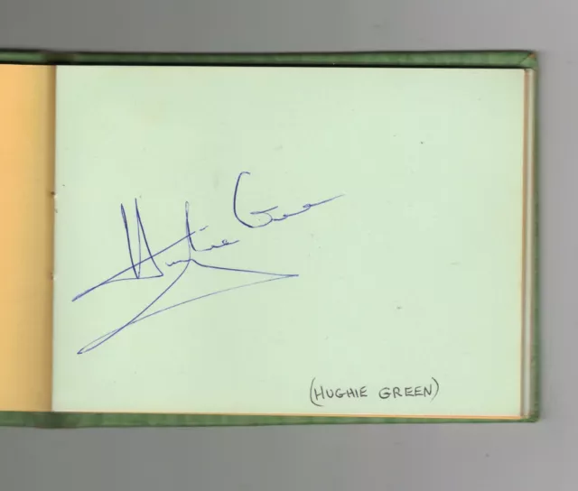 HUGHIE GREEN & BOBBY BENNETT -  ORIGINAL HAND-SIGNED ALBUM PAGE  1970s