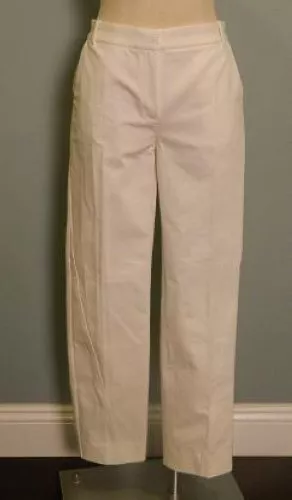 $295 JCrew Prabal Gurung Strong Seamed Denim Cigarette Pants 10 White