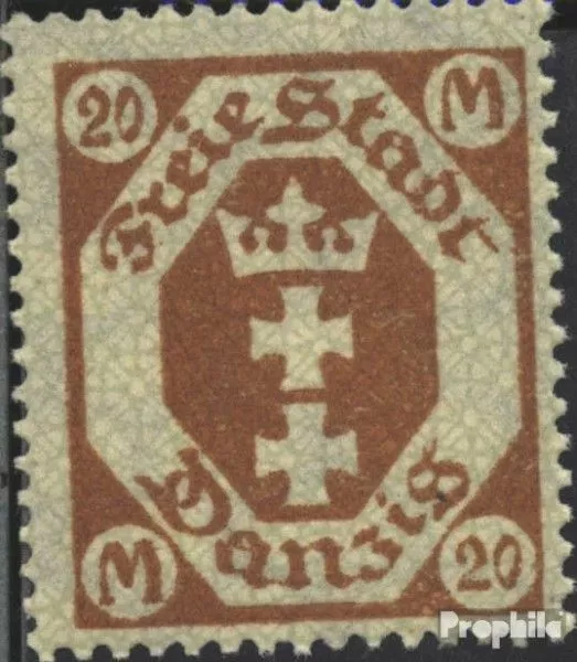Danzig 126Y postfrisch 1923 Großes Wappen