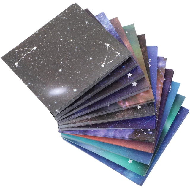 600 hojas signo zodiacal decorativo de doble cara papel origami hoja
