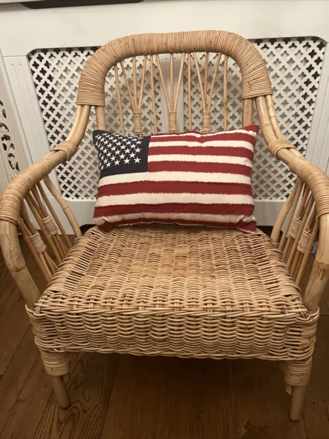 Wicker Chair Immaculate Condition Great Quality Rattan Indoors Or Outdoors Porch