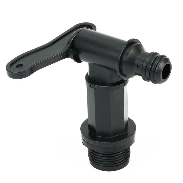 Robinet 12V Camping-car / Caravane – ABS Marron, Bec Pivotant, Compact 135 Mm