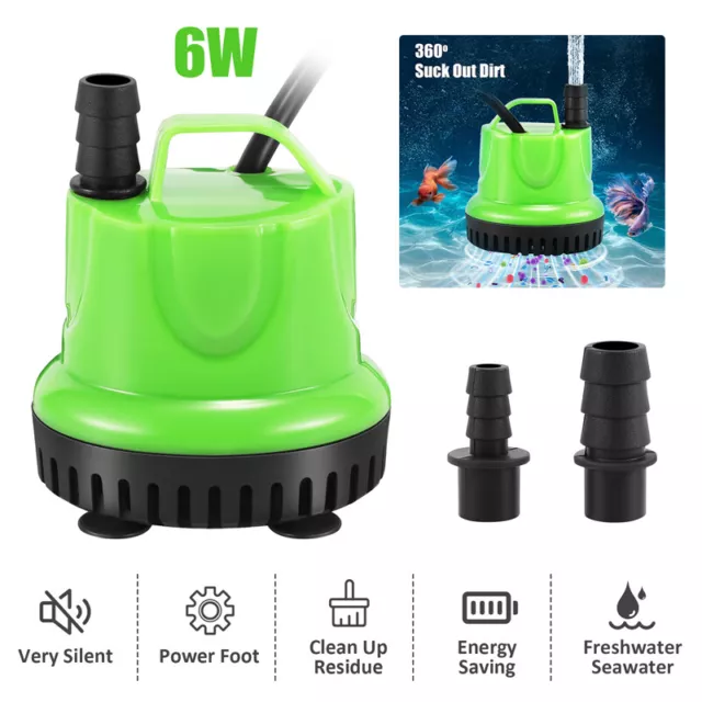 110V Submersible Water Pump Aquarium Fountain Fish Tank Pond Clean Dirty Filter
