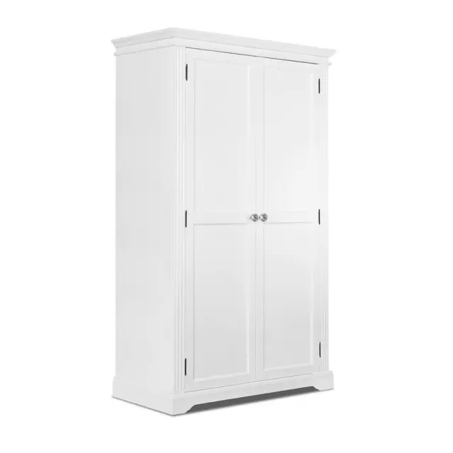 White Bedroom Furniture Wooden Chest of Drawers Bedside Table Robe GAINSBOROUGH