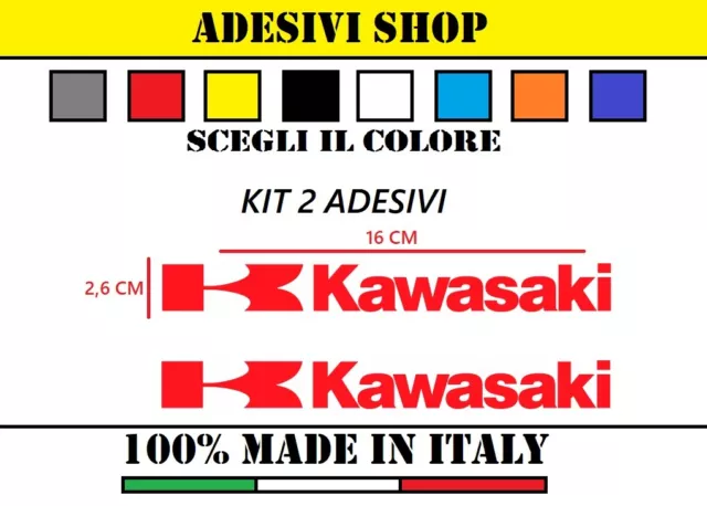 KIT ADESIVI KAWASAKI ninja zx6r zx10r Z900 z750 z1000 Stickers Moto Casco  Nuovo EUR 5,00 - PicClick IT