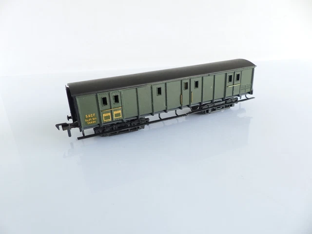 Wagon SMCF Arbel à Bogies - HO - Métal Gris - Fabrication Française Années 50