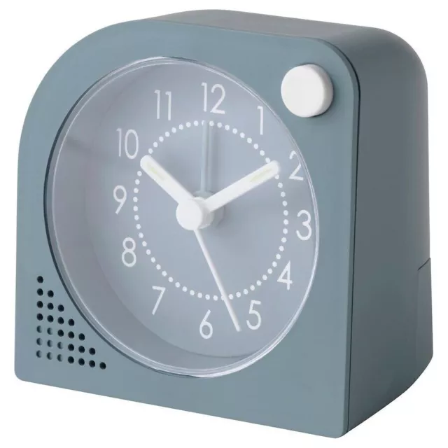 Mini Alarm Clock Travel Student Snooze Silent Small Bedside Desk Clock Easy Read
