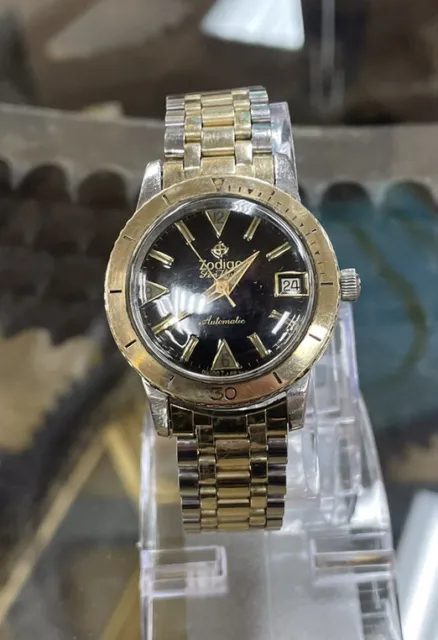 Vintage Zodiac Seawolf  Divers Watch Early 60s Original JB Champion Bracelet