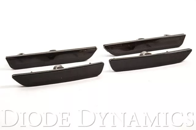 2010 - 2014 Mustang LED Smoked Front & Rear Side Marker Lights Diode Dynamics