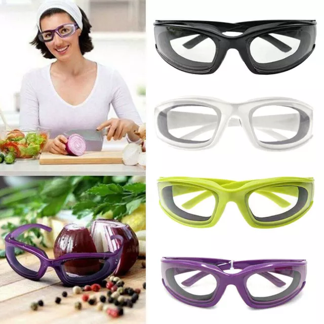 Tears Free Onion Chopping Goggles Glasses Eye Protector Kitchen Gadget Tool  Purple
