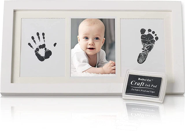Bellissimo kit impronte mani bambino e cornice fotografica impronta per neonati e...