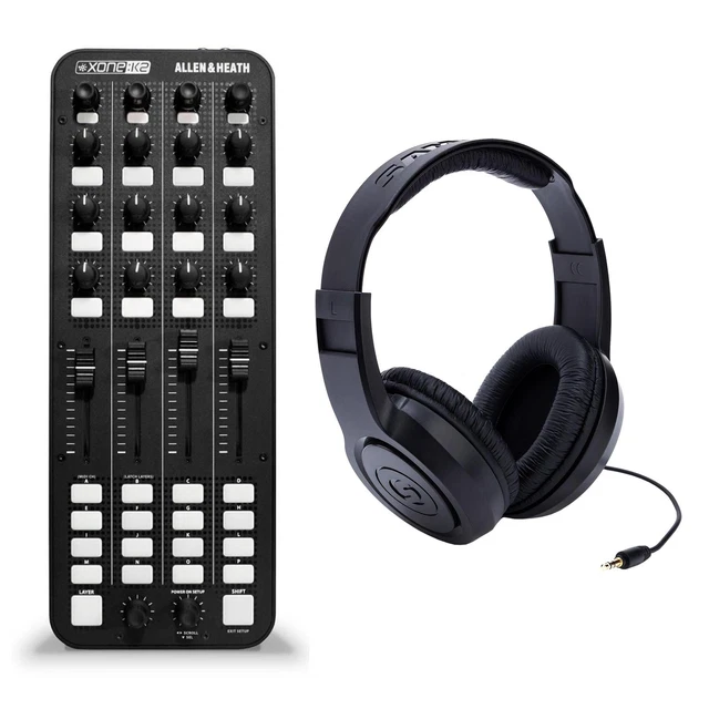 Allen & Heath Xone:K2 USB DJ MIDI Controller Bundle with Samson SR350 Headphones
